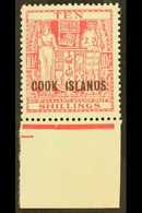 1936-44 10s Pale Carmine- Lake On Wiggins Teape Paper, SG 123a, Never Hinged Mint. For More Images, Please Visit Http:// - Cook Islands