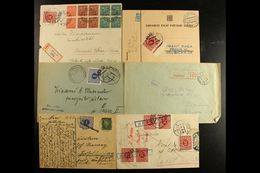 1919-1945 POSTAGE DUE STAMPS ON COVERS. An Interesting Group Of Covers Bearing Various Postage Due Stamps, Inc 1919 Cove - Andere & Zonder Classificatie