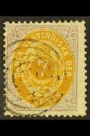 1873-1902 7c Yellow-ochre And Slate Lilac, SG 20, With Neat Target Cancel.  For More Images, Please Visit Http://www.san - Dänisch-Westindien