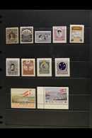 CHRISTMAS SEALS 1908-16 Never Hinged Mint, Also MOD SALGET Labels (2 Diff) Nhm, A Fine Lot. (11 Stamps) For More Images, - Danish West Indies