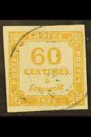 POSTAGE DUE 1871-78 60c Ochre (SG D216, Yvert 8), Lightly Used, Four Good To Large Margins, Fresh & Scarce. For More Ima - Other & Unclassified