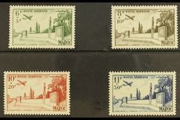 MOROCCO 1952 Monument To General Leclerc UNISSUED AIR SET, Yvert 89/92 (Maury 89A/D), Superb Never Hinged Mint. (4 Stamp - Other & Unclassified