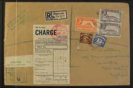 LARGE POSTAGE DUE COVERS TO ENGLAND An Attractive Quintuple Of 1950s Covers To Whitby (Ellesmere Port), Four Of Them Re- - Gibilterra