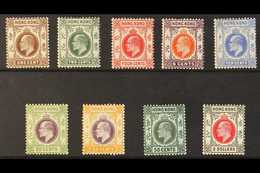 1907-11 Complete Set, SG 91/99, Fine Mint. (9 Stamps) For More Images, Please Visit Http://www.sandafayre.com/itemdetail - Andere & Zonder Classificatie