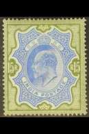 1902-11 15r Blue And Olive Green, SG 146, Fine Mint, One Shorter Perf At Top. For More Images, Please Visit Http://www.s - Other & Unclassified