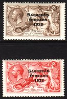1927-28 2s 6d And 5s Seahorses SG 86/87, Fine Mint. (2) For More Images, Please Visit Http://www.sandafayre.com/itemdeta - Other & Unclassified