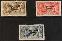 1927-28 Wide Date Opt'd Seahorse Set Complete, SG 86/8, Never Hinged Mint (3 Stamps) For More Images, Please Visit Http: - Other & Unclassified