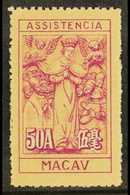 1945-47 50a Lilac And Buff, Charity Tax, Perf 11½, Hong Kong Printing, SG C414, Very Fine Never Hinged Mint, Without Gum - Autres & Non Classés