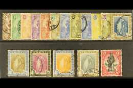 1922 Allegory Set, SG 123/39, Good To Fine Used (4d Torn). Cat £550 (17 Stamps) For More Images, Please Visit Http://www - Malta (...-1964)