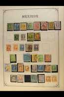 1856 - 1965 EXTENSIVE COLLECTION ON YERT PRINTED PAGES Old Time Mint And Used Collection With Most Issues Prior To 1940, - Mexique