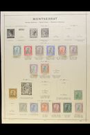 1903-1949 FINE MINT COLLECTION On Pages, Chiefly All Different With A Few Shades, Inc 1903 Set To 2s, 1904-08 3d & 1s, 1 - Montserrat