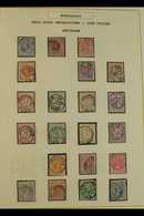 POSTMARKS "KLEINRONDSTEMPELS" (Small Round Cancels) Presented In Two Albums, Mostly On 19th Century Issues, Written Up,  - Andere & Zonder Classificatie