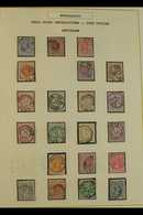 POSTMARKS "KLEINRONDSTEMPELS" (Small Round Cancels) Presented In Two Albums, Mostly On 19th Century Issues, Written Up,  - Other & Unclassified