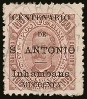 INHAMBANE 1893-94 100r Brown/yellow Perf 11½, St Anthony Opt, Afinsa 13, Very Fine Used. For More Images, Please Visit H - Other & Unclassified