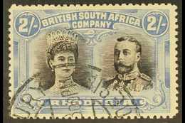 1910-13 2s Purple-black & Ultramarine, Double Head, SG 154a, Very Fine Used. For More Images, Please Visit Http://www.sa - Altri & Non Classificati