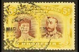 1910-13 5d Purple-brown & Ochre, Error Of Colour, Double Head, SG 141ab, Good To Fine Used, With B.P.A. Certificate. For - Other & Unclassified