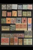 REVENUE STAMPS Classy Accumulation On Stockleaves, Dealer's Display Cards, Etc. 19th Century To 1980's, Mainly Empire Pe - Other & Unclassified