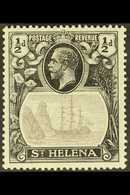 1922-37 ½d Grey & Black, Wmk Script CA, TORN FLAG VARIETY, SG 97b, Fine Mint. For More Images, Please Visit Http://www.s - Isola Di Sant'Elena