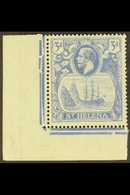 1922-37 3d Bright Blue, Wmk Script CA, CLEFT ROCK VARIETY, SG 101c, Never Hinged Mint, Corner Marginal Example. For More - Isola Di Sant'Elena