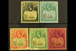 1922-37 Multi CA Watermark Set, SG 92/96, Fine Mint (5 Stamps) For More Images, Please Visit Http://www.sandafayre.com/i - Saint Helena Island