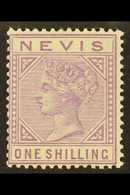 1890 1s Pale Violet, SG 34, Superb Never Hinged Mint.  For More Images, Please Visit Http://www.sandafayre.com/itemdetai - St.Christopher, Nevis En Anguilla (...-1980)