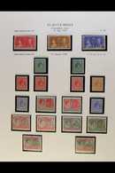 1937-52 KGVI FINE MINT COLLECTION Complete Basic Run Of KGVI Issues, Incl. Defins Many Additional Perfs, Shades & Papers - St.Kitts-et-Nevis ( 1983-...)