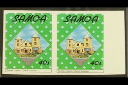 1988 40s Christmas (SG 814) IMPERF PAIR, Never Hinged Mint. For More Images, Please Visit Http://www.sandafayre.com/item - Samoa (Staat)