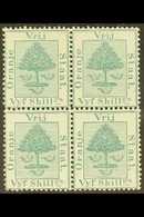 ORANGE FREE STATE 1878 5s Green, Block Of Four, SG 20, Hinged On Top Pair, Lower Pair Never Hinged Mint. For More Images - Unclassified