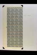 1941-8 1½d Reduced Format, Block Of 48 With GOLD BLOB ON HEADGEAR Variety, Four Figure Sheet Number In Black At Base, SG - Zonder Classificatie