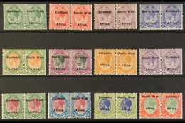 1923-6 SETTING VI King's Heads Overprints, Complete Set, SG 29/40, £1 Toned Gum, Otherwise Fine Mint (12 Pairs). For Mor - Südwestafrika (1923-1990)