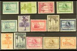1929 Exhibitions complete Postage Set And Express Stamp All With "MUESTRA" (Specimen) Overprints In Small Letters, Edifi - Altri & Non Classificati