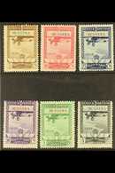 1929 Exhibitions Complete Air Set With "MUESTRA" (Specimen) Overprints In Small Letters, Edifil 448Ma/53Ma (as SG 515/20 - Andere & Zonder Classificatie