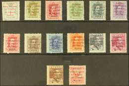 1929 Meeting Of League Of Nations Overprints Complete Set Incl Express Stamp (Edifil 455/68, SG 521/33 & E534, Michel 42 - Andere & Zonder Classificatie