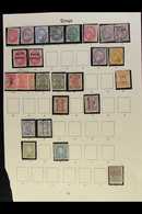 1887-1942 COLLECTION CAT £900+ Presented In Mounts On Printed Pages (mostly Mint), & Inc 1886-88 KG Range To 1s, 1891 2d - Tonga (...-1970)