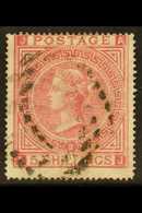 1867-83 5s Rose, Watermark Maltese Cross, Plate 2, SG 126, Good Used With Full Perfs And Light Dotted Postmark. For More - Andere & Zonder Classificatie