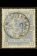 1883-84 10s Ultramarine, SG 183, Used With Superb Central Fully- Dated Cds Cancellation. A Beautiful Stamp, Cat £525 For - Other & Unclassified