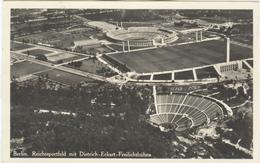 GERMANY Used Olympic Postcard Laco 1645 With Dietrich-Eckart Freilichtbühne With Soccer Stamp And Oly. Cancel - Sommer 1936: Berlin