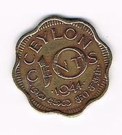 &   SRI  LANKA ( CEYLON ) 10 CENTS  1944 - Sri Lanka