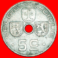 # OCCUPATION BY GERMANY~DUTCH LEGEND: BELGIUM ★ 5 CENTIMES 1942!  LOW START ★ NO RESERVE! Leopold III (1934-1950) - 5 Cent