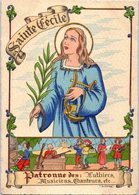 Les Saints Patrons - Sainte Cécile  (Patronne Des Luthiers, Musiciens ) - ILLUSTRATEURS - Barré & J. DAYEZ - Altre Illustrazioni