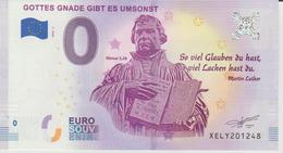 Billet Touristique 0 Euro Souvenir Allemagne Gottes Gnabe Gibt Es Umsonst 2018-1 N°XELY201248 - Privatentwürfe