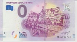 Billet Touristique 0 Euro Souvenir Allemagne Tubingen-Neckarfront 2018-1 N°XEAU000773 - Privatentwürfe