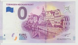 Billet Touristique 0 Euro Souvenir Allemagne Tubingen-Neckarfront 2018-1 N°XEAU000774 - Privatentwürfe