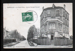 95, Ezanville, Le Rond Point, Avenue Georges Roussel, Café Billard - Ezanville