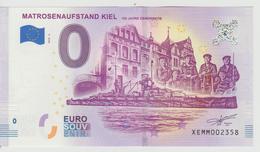 Billet Touristique 0 Euro Souvenir Allemagne Matrosenaufstand Kiel 2018-2 N°XEMM002358 - Privatentwürfe