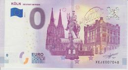 Billet Touristique 0 Euro Souvenir Allemagne Koln Die Stadt Am Rhein 2018-4 N°XEJE007048 - Essais Privés / Non-officiels