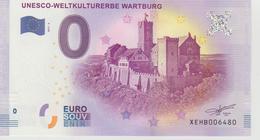 Billet Touristique 0 Euro Souvenir Allemagne Unesco-Weltkulturerbe Wartburg 2017-4 N°XEHB006480 - Privatentwürfe