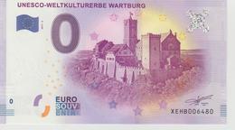 Billet Touristique 0 Euro Souvenir Allemagne Unesco-Weltkulturerbe Wartburg 2017-4 N°XEHB006481 - Privatentwürfe