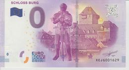 Billet Touristique 0 Euro Souvenir Allemagne Schloss Burg 2017-3 N°XEJG001629 - Essais Privés / Non-officiels