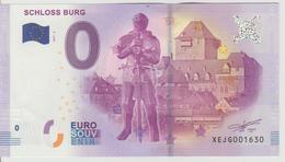 Billet Touristique 0 Euro Souvenir Allemagne Schloss Burg 2017-3 N°XEJG001630 - Privatentwürfe